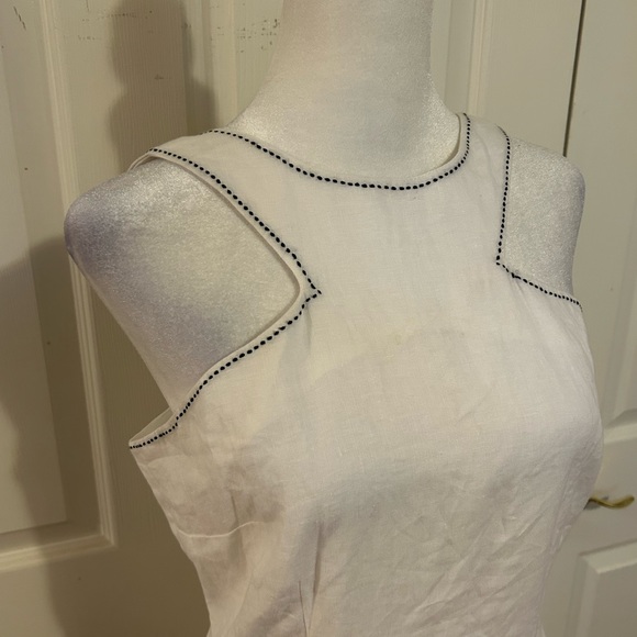 NWT Lauren Ralph Lauren white sleeveless dress, size 4 - Picture 2 of 9